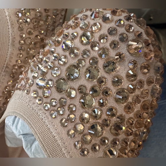 Kate Spade Violette Suede Embellished Flats Blush Mochi Pink 8.5 - Picture 5 of 10